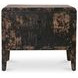 Iris Distressed Black 2 Drawer Nightstand