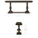 Everson Brown Rectangular Console Table