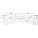 Fleet Bourbon Leather 7 Piece Modular Power Reclining Sectional