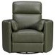 Radius Lyric Sage Leather Swivel Glider Power Recliner with USB Charging