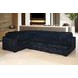 Bliss Midnight 52" Loveseat with Pull Out Bed and USB Charging