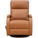 Pratt Caleigh Sand Leather Swivel Glider Recliner