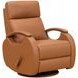 Pratt Caleigh Sand Leather Swivel Glider Recliner