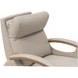 Pratt Gable Dove Leather Swivel Glider Power Recliner with Power Lumbar and USB Charging