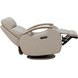 Pratt Gable Dove Leather Swivel Glider Power Recliner with Power Lumbar and USB Charging
