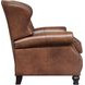 Presidential Wenlock Tawny Leather Push Thru The Arms Recliner with Nailhead Trim