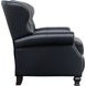 Presidential Wenlock Onyx Leather Push Thru The Arms Recliner with Nailhead Trim