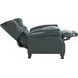 Presidential Highland Emerald Leather Push Thru The Arms Recliner with Nailhead Trim