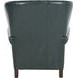Presidential Highland Emerald Leather Push Thru The Arms Recliner with Nailhead Trim