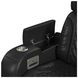 Ascend Black Leather Power Recliner with LED and USB Charger