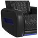 Ascend Black Leather Power Recliner with LED and USB Charger
