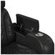 Ascend Black Leather 86" Power Reclining Sofa with USB Charging and LED