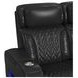 Ascend Black Leather 86" Power Reclining Sofa with USB Charging and LED