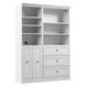 Versatile White 61'' Storage Wardrobe