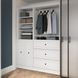 Versatile White 61'' Storage Wardrobe