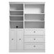 Versatile White 61'' Storage Wardrobe