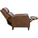Pryce Oasis Walnut Leather Push Thru The Arms Recliner
