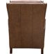 Pryce Oasis Walnut Leather Push Thru The Arms Recliner
