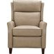 Pryce Cashmere Stone Leather Power Recliner with Power Headrest and USB Charging