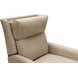 Pryce Cashmere Stone Leather Power Recliner with Power Headrest and USB Charging