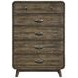 Rex Walnut Queen Panel Bedroom Set