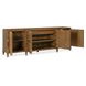 Mosaic Rich Golden Brown 4 Door Nikos Entertainment Credenza