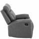 Gaston Gray Manual Glider Recliner
