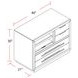 Pure Modern Soft Moonstone Functional File Cabinet