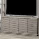 Pure Modern Soft Moonstone Angled Door 63" TV Console