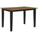 Joplin Black and Brown 54" Extendable Square Counter Height Table
