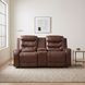 Putnam Brown Double Glider Reclining Loveseat