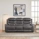Putnam Gray Double Power Reclining Sofa With Drop-Down Table