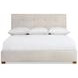 Mason Beige and Lume King Upholstered Panel Bed