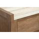 Foxrun Hollow Sierra Brown and White 4 Door Marble Top Sideboard