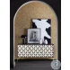 Melange Black And White Renee Credenza