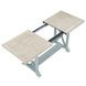 Darcy Beige and Mint Green 82" Extendable Rectangular Counter Height Table
