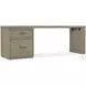 Blue Ridge Soft Smoked Gray 84" Desk with One File Cabinet
