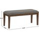 Quinn Brown 42.25" Upholstered Bench