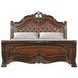 Bella Notte Brown King Upholstered Sleigh Bed with USB Charging