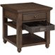Oliver Brown Rectangular End Table