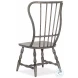 Dolce Vita Speckled Gray Spindle Back Side Chair Set Of 2