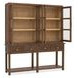 Harbor Drift Worn Saddle 4 Glass Door Display Cabinet with LED