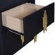Empire Black 2 Drawer Nightstand