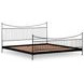 Monet Black King Metal Bed