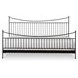 Monet Black King Metal Bed