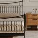 Monet Black Queen Metal Bed