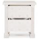 Clement Whitewashed 2 Drawer Nightstand