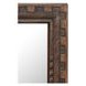 Holland Brown Rectangular Small Wall Mirror