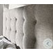 Foundations Linen and Light Shale Queen Upholstered Panel Bed