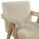 Helen Cream and Chestnut Accent Chair